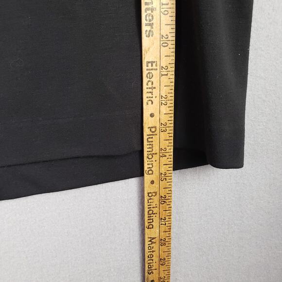 Lane Bryant Size 18 Classic Pencil Skirt Solid Black Closet Staple Office Basic - Picture 3 of 7